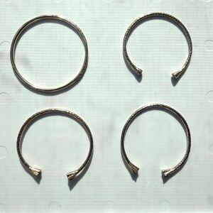 Melinda Maria Assorted Gold Bangles